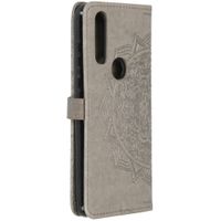 Etui de téléphone Mandala Motorola One Action - Gris