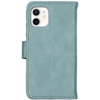 imoshion Étui de télephone portefeuille de luxe Apple iPhone 12 Mini - Bleu clair