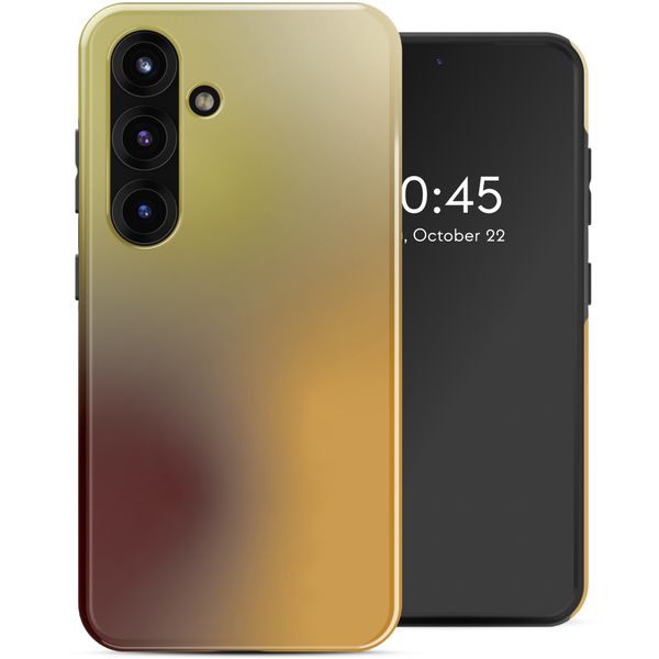 Selencia Coque arrière Vivid Samsung Galaxy S25 - Gradient Olive Dust