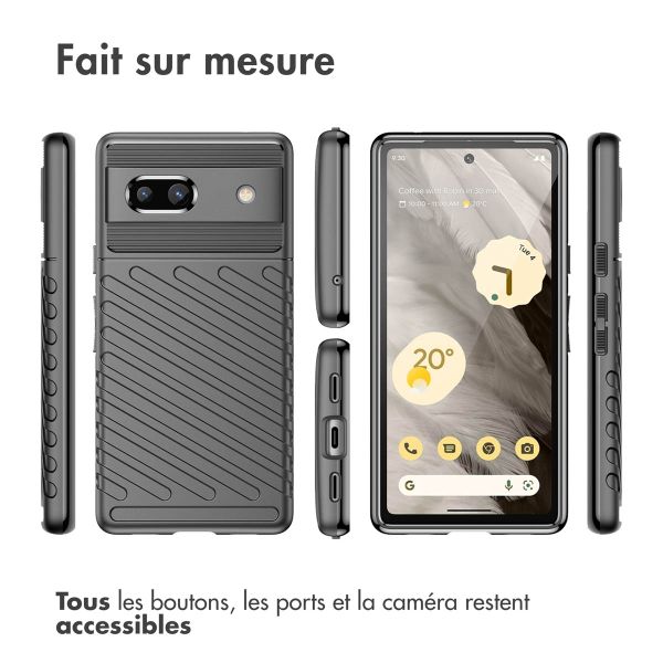 imoshion Coque Arrière Thunder Google Pixel 7a - Noir