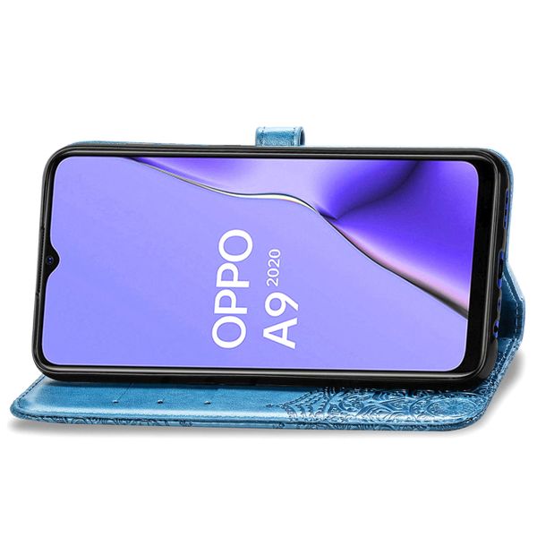 Etui de téléphone portefeuille Mandala Oppo A5/A9 (2020)