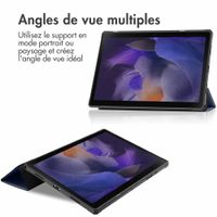 imoshion Coque tablette Trifold Samsung Galaxy Tab A8 - Bleu foncé