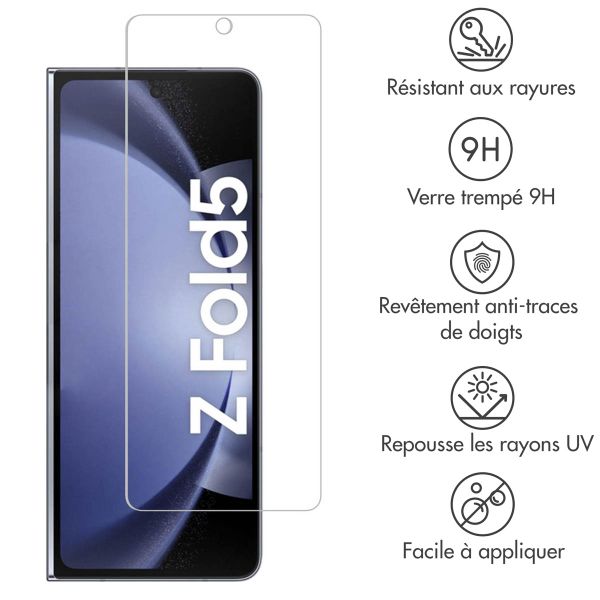 Accezz Protection d'écran en verre trempé Samsung Galaxy Z Fold 5