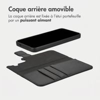 imoshion Étui portefeuille luxe 2-en-1 amovible Samsung Galaxy S24 FE - Noir