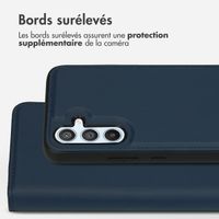 Accezz Étui de téléphone portefeuille en cuir de qualité supérieure 2 en 1 Samsung Galaxy A54 (4G) - Bleu foncé