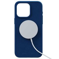 Njorð Collections Coque daim Comfort+ MagSafe iPhone 15 Pro Max - Blue