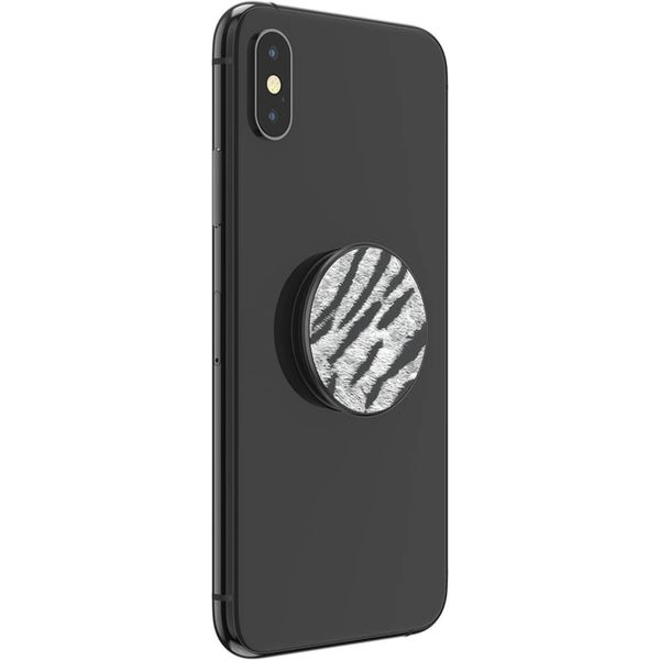 PopSockets PopGrip - Amovible - Vegan Leather Zebra