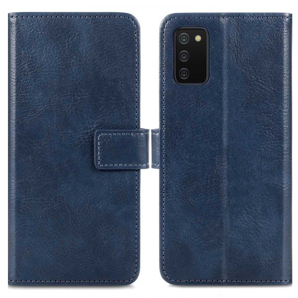 imoshion Étui de téléphone portefeuille Luxe Samsung Galaxy A03s - Bleu foncé