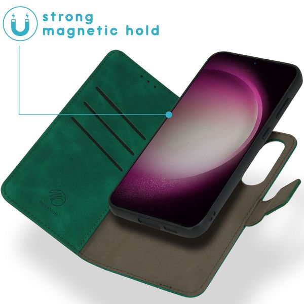 imoshion Etui de télephone luxe 2-en-1 amovible Samsung Galaxy S23 FE - Vert foncé