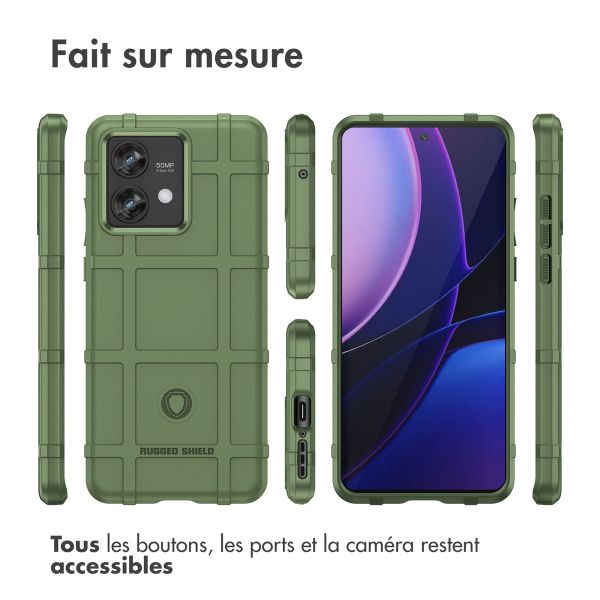 imoshion Coque Arrière Rugged Shield Motorola Edge 40 Neo - Vert foncé