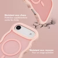 Selencia Coque arrière Wavy avec MagSafe Apple iPhone Air - Soft Pink