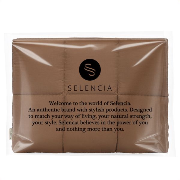 Selencia Sac ordinateur portables Vaya Puffy 16 pouces - Mocha Brown