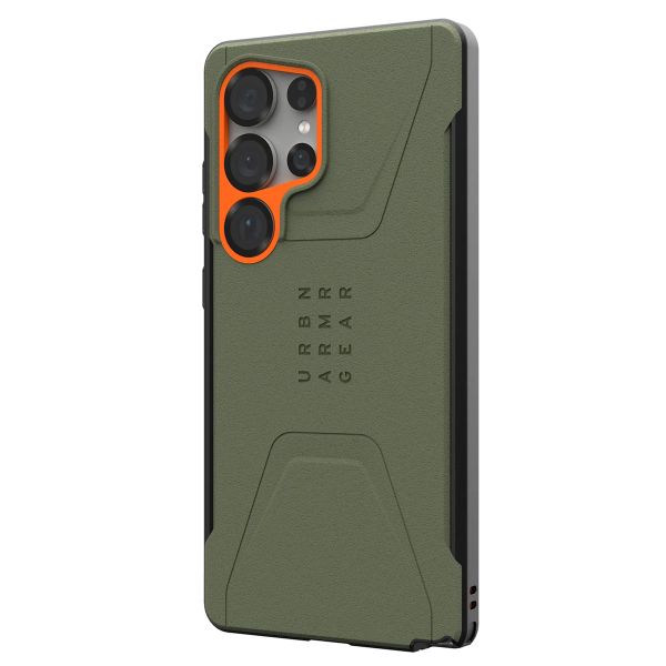 UAG Coque Civilian MagSafe Samsung Galaxy S25 Ultra - Drab / Orange