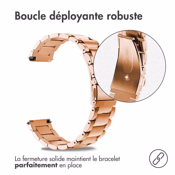 imoshion Bracelet en acier Samsung Galaxy Watch 7 40/44 mm - Rose Doré