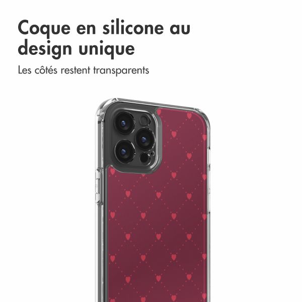 imoshion Coque Design Apple iPhone 12 (Pro) - Crush Check Coral Dust