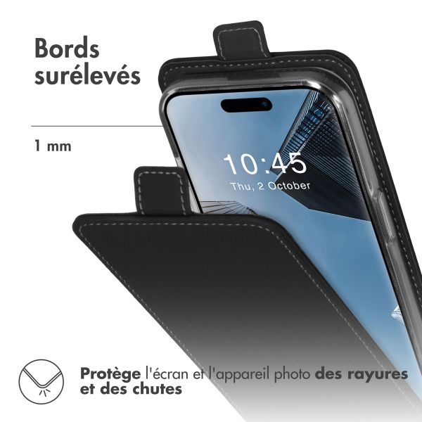Accezz Étui à rabat Apple iPhone 15 Pro - Noir
