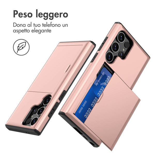 imoshion Coque arrière avec porte-cartes Samsung Galaxy S24 Ultra - Rose Doré