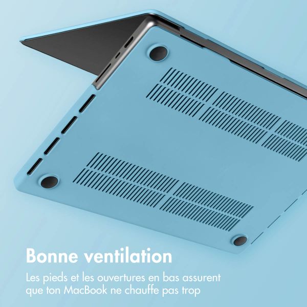 imoshion Coque rigide pour Apple MacBook Pro 16 pouces (2021) / Pro 16 pouces (2023) M3 chip - Soft Blue