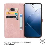 imoshion Etui de télephone Mandala Xiaomi 14T Pro - Rose Doré