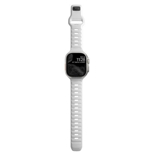 Nomad Bracelet Sport FKM Apple Watch Series 1 á 10 / SE / Ultra (2) (44/45/46/49 mm) - Blanc