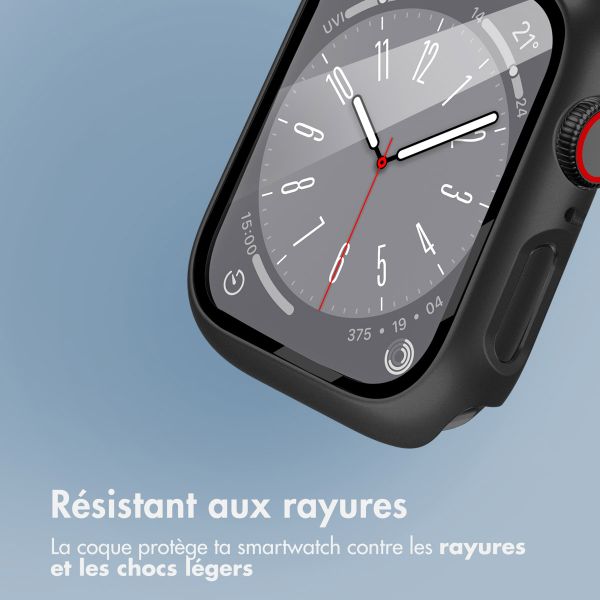 imoshion Coque rigide à couverture complète Apple Watch Series 4 / 5 / 6 / SE - 44 mm - Noir