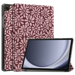 imoshion Coque tablette Design Trifold Samsung Galaxy Tab A11 / A9 Plus - Bloom Love Blush