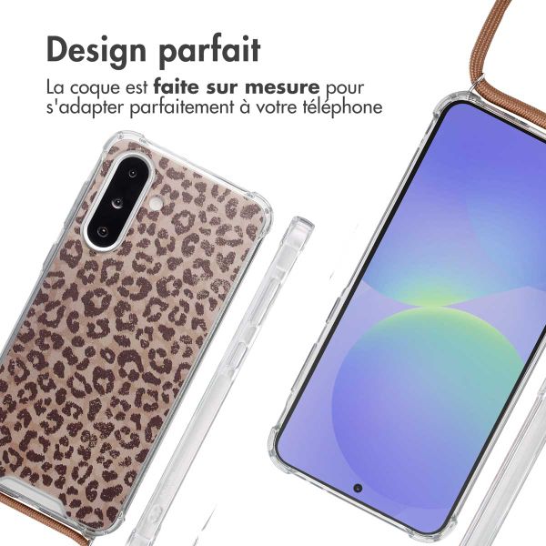 imoshion Coque Design avec cordon Samsung Galaxy A36 - Leopard Mood