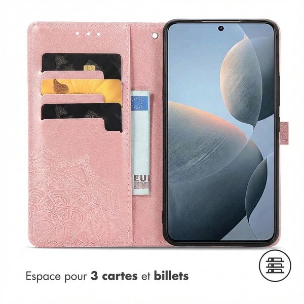 imoshion Etui de télephone Mandala Xiaomi Poco X6 Pro - Rose Doré
