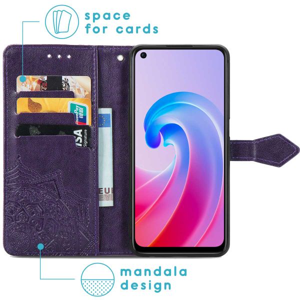 imoshion Etui de téléphone portefeuille Mandala Oppo A96 - Violet