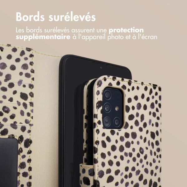 imoshion ﻿Étui de téléphone portefeuille Design Samsung Galaxy A51 - Black And White Dots