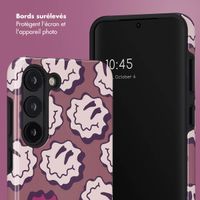 Selencia Coque arrière Vivid Samsung Galaxy S23 - Wavy Smiley Pink