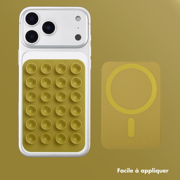 Selencia Support de téléphone à ventouses MagSafe - Olive Dust