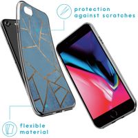 imoshion Coque Design iPhone SE (2022 / 2020) / 8 / 7 / 6s - Blue Graphic