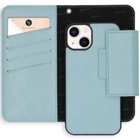 Selencia Étui de téléphone amovible en cuir végétalien iPhone 13 - Bleu