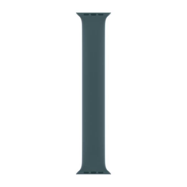 Apple Bracelet Boucle unique en Silicone Apple Watch Series 1 - 9 / SE (38/40/41 mm) | Series 10 / 11 (42 mm) - Taille 6 - Lake Green