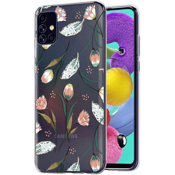 imoshion Coque Design Samsung Galaxy A51 - Fleur - Rose / Vert