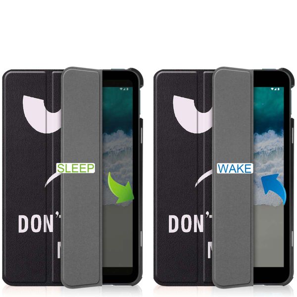 imoshion Coque tablette Design Trifold Nokia T10 - Don't touch