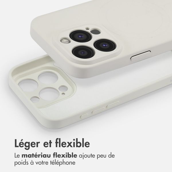 imoshion Coque Couleur avec MagSafe iPhone 15 Pro - Beige