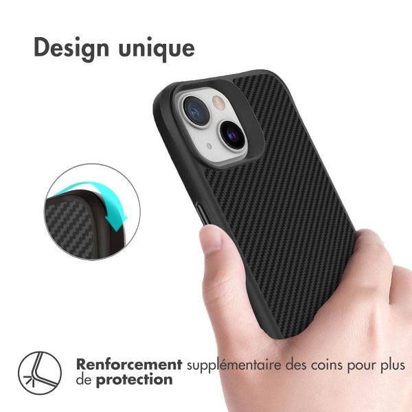 imoshion Coque Rugged Hybrid Carbon iPhone 13 - Noir