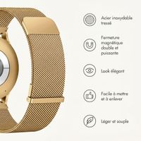imoshion Bracelet magnétique milanais  - Connexion universelle 20 mm - Doré
