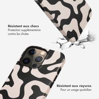 Selencia Coque arrière Vivid Tough iPhone 13 Pro - Art Wave Black