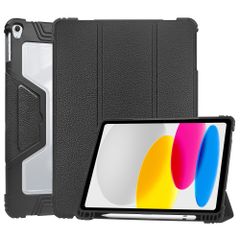 Accezz Coque tablette Rugged Trifold Apple iPad 11 (2025) 11 pouces A16 / iPad 10 (2022) 10.9 pouces - Noir