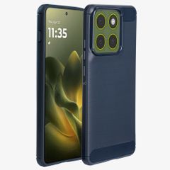 imoshion Coque Brushed Motorola Edge 70 - Bleu foncé