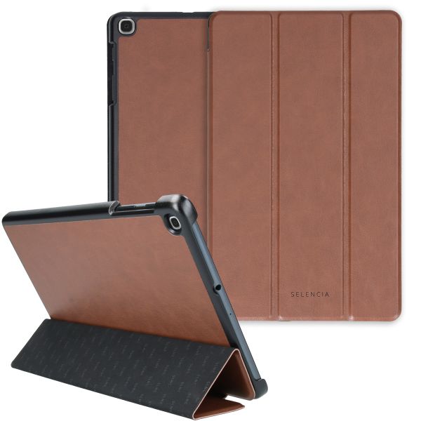 Selencia Coque en cuir vegan Trifold Book Galaxy Tab A 10.1 (2019)