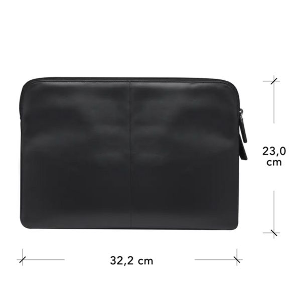 dbramante1928 Skagen Pro+ Sleeve - Pochette ordinateur 13 pouces - Cuir véritable - Apple MacBook Pro 13 pouces / Air 13 pouces - Black