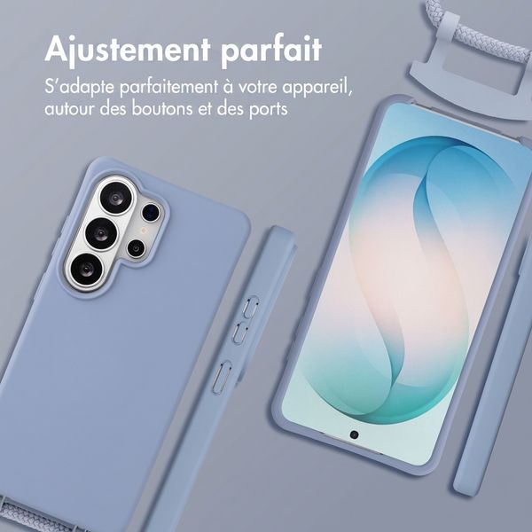 imoshion Coque arrière Color avec cordon amovible et MagSafe Samsung Galaxy S26 Ultra - Ash Blue