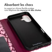 imoshion Étui de télephone portefeuille Design Apple iPhone 16 - Hearty Blush