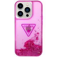 Guess Coque Liquid Glitter iPhone 14 Pro - Fuchsia