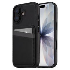 imoshion Coque arrière avec porte-cartes et support Apple iPhone 17 - Noir