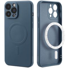 imoshion Coque Couleur avec MagSafe Apple iPhone 13 Pro Max - Bleu foncé